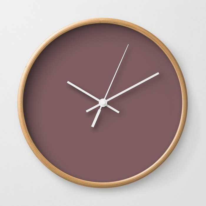 Deep Taupe - solid color Wall Clock