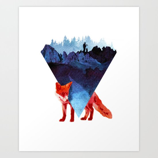 Risky road Art Print