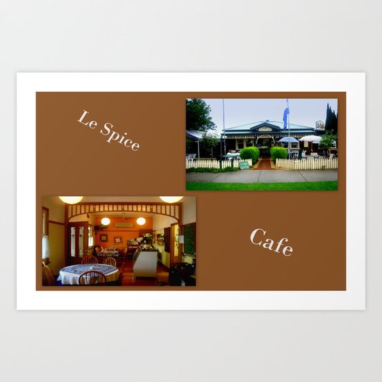 Le Spice Cafe Art Print