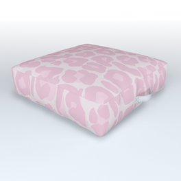Leopard in Pink Outdoor Floor Cushion