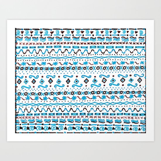 say that you love me (white) Art Print