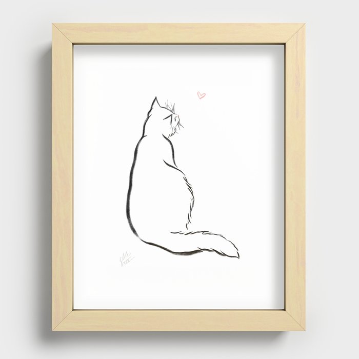 Le Chat Recessed Framed Print