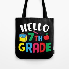 Hello 7th Grade Back To School Tote Bag