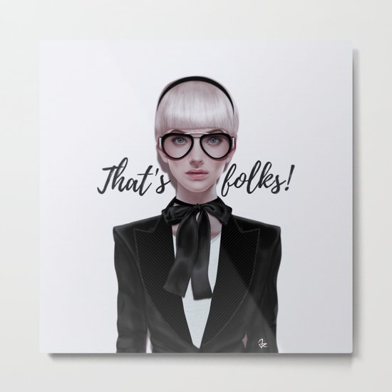 That's__folks! Metal Print