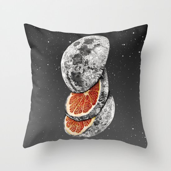 Lunar Fruit Throw Pillow