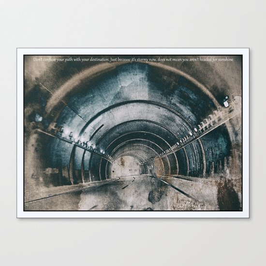 Tunnel of life Canvas Print