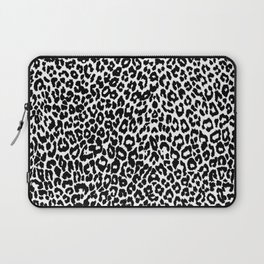 Leopard Pattern (Black and White) Laptop Sleeve