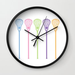 Lacrosse design for Girls and Women Wall Clock