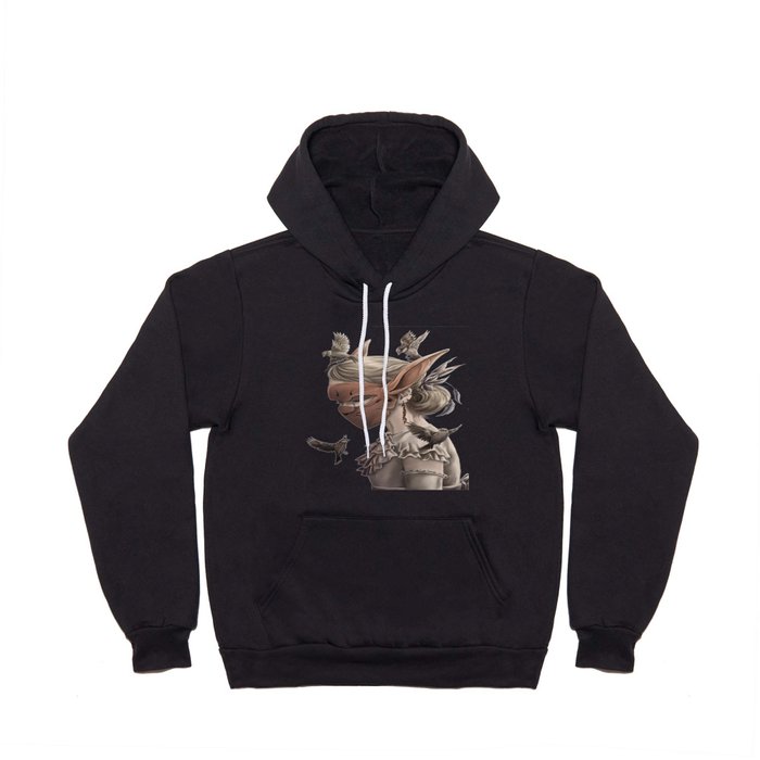 hare and sparrow Full colour  Hoody