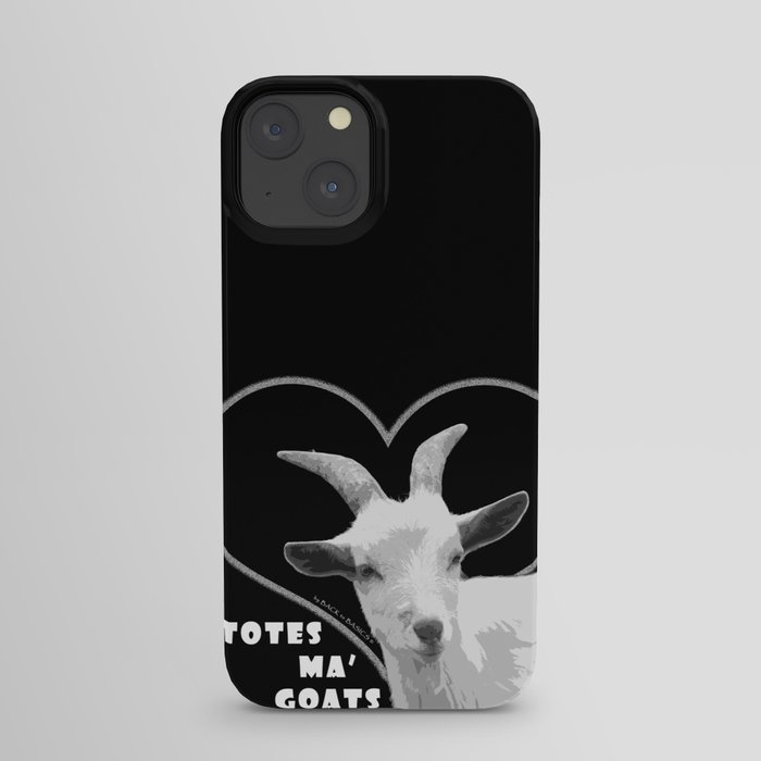 Totes Ma Goats - Black iPhone Case