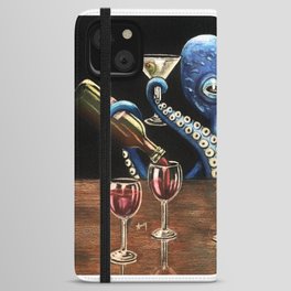 "Octo Bar" - Octopus Bartender iPhone Wallet Case