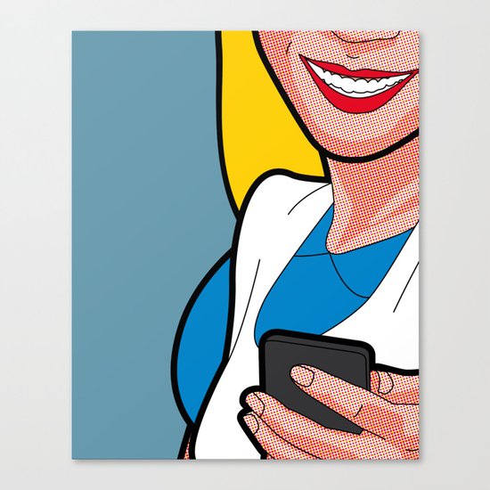 The secret life of heroes - AlicePhone Canvas Print