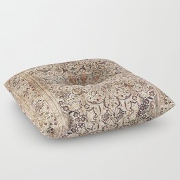 Silk Esfahan Persian Carpet Print Floor Pillow