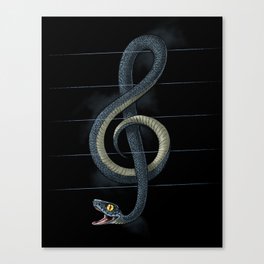 Snake Note Canvas Print