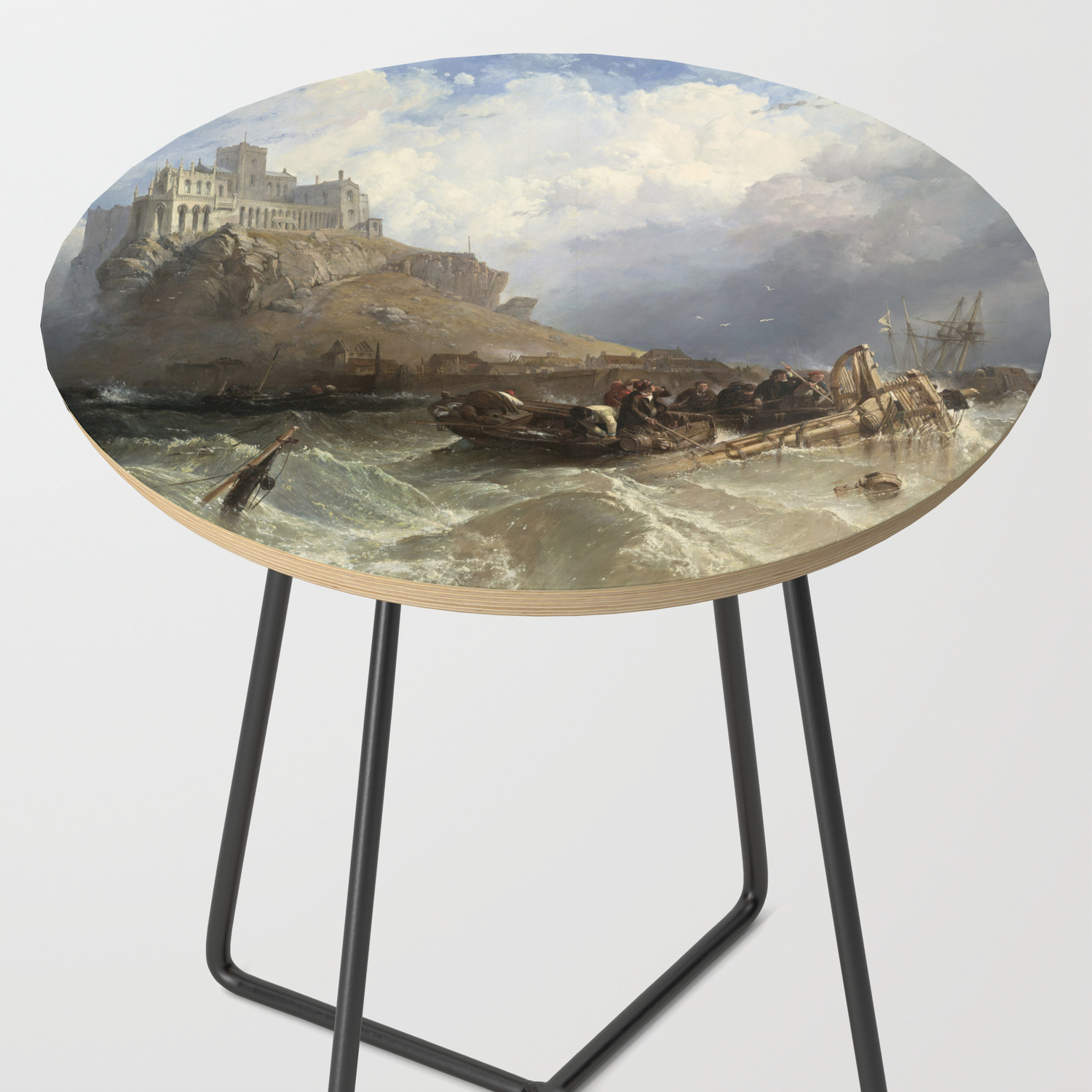 St Michael S Mount 1830 Side Table By Fineearthprints Society6