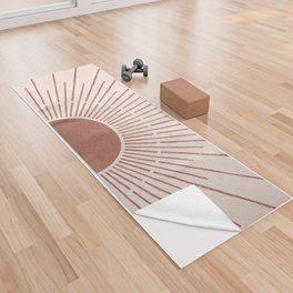 Boho Sun no. 5 Terracotta Yoga Towel