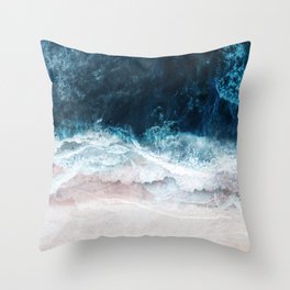 Blue Sea II Throw Pillow