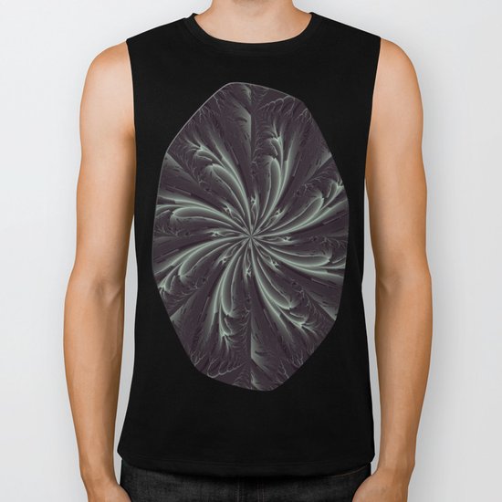 Out of the Darkness Fractal Bloom Biker Tank