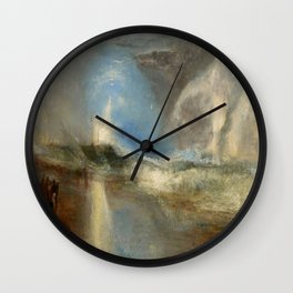 Joseph Mallord William Turner Rockets and Blue Lights (Close at Hand) to Warn Steam Boats of Shoal Wall Clock