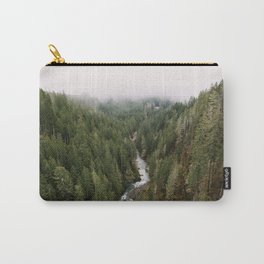 Vance Creek Carry-All Pouch | Photo, Vintage, Vancecreek, Digital, Green, Other, Trees, Fog, Minimal, Washington 