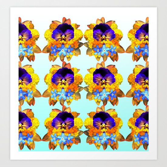 Royal Pansy Art Print