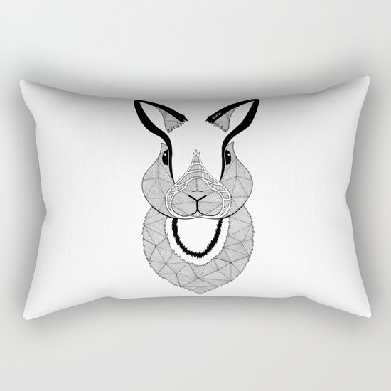Rabbit Rectangular Pillow