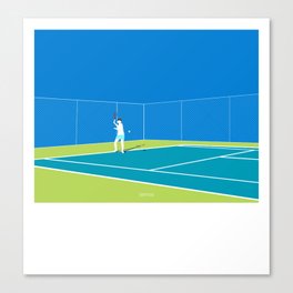 tennis modern vector illustration Canvas Print