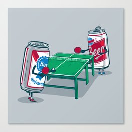 Beer Pong Canvas Print