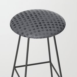 Grey black retro stars Bar Stool