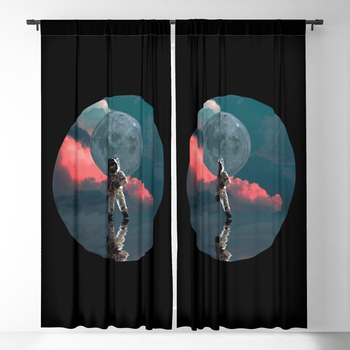 Astronaut Art Blackout Curtain