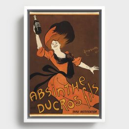 Absinthe-Ducros vintage French poster Framed Canvas
