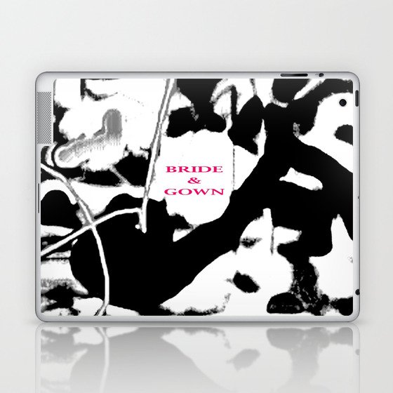 BRIDE & GOWN - B&W NOTE - DESIGN #2 Laptop & iPad Skin
