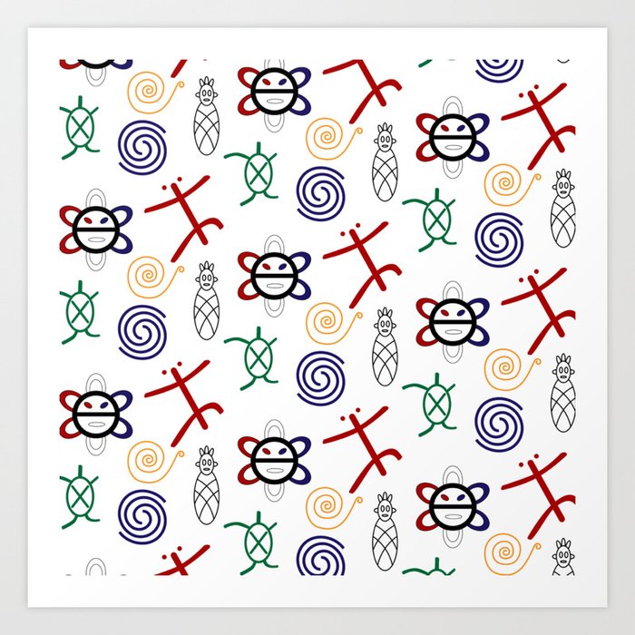 Taino Pattern Art Print by lakayafearon Society6