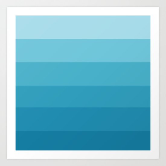 Seabreeze Ombre Art Print