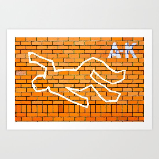 Crime Scene Art Print