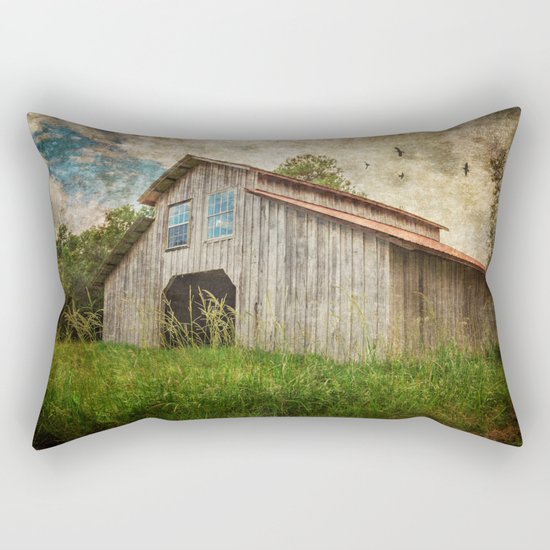 Country Barn Rectangular Pillow
