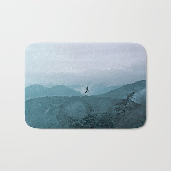 Blue smoky mountains Bath Mat