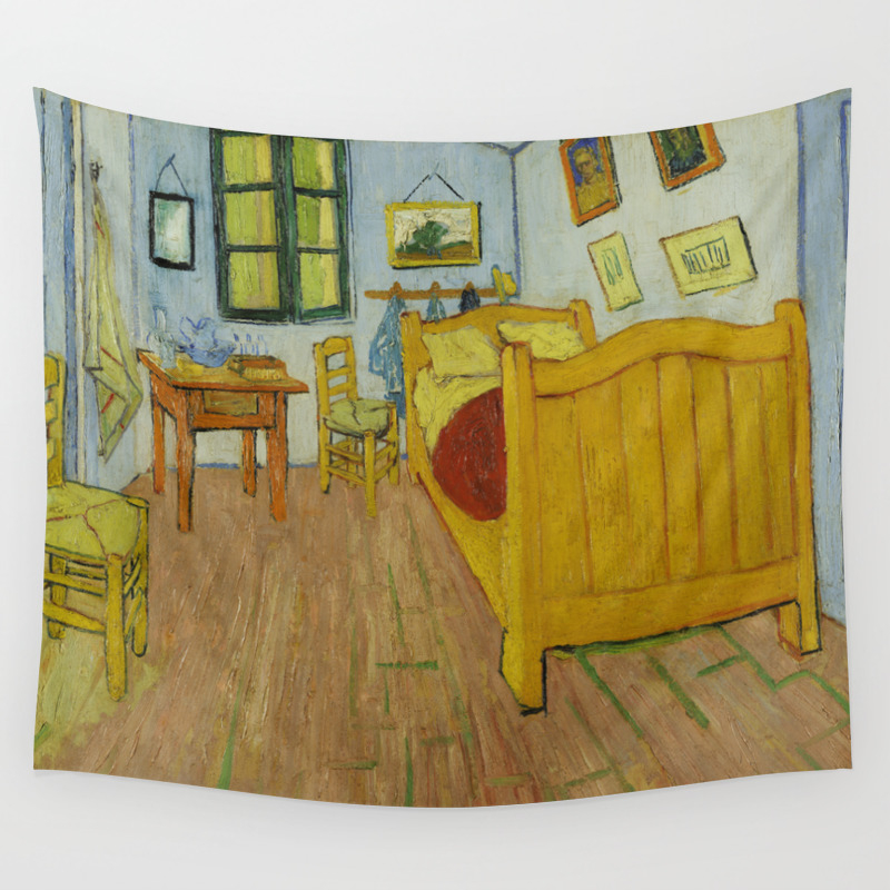 Bedroom In Arles By Vincent Van Gogh Wall Tapestry