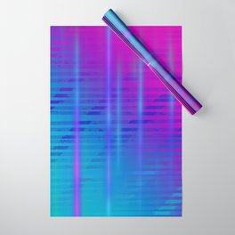 Gradient Light Beams Wrapping Paper