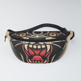 Traditional Tattoo Panther  Fanny Pack