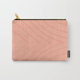 Fluid Lines (Peach Two-Tone) Carry-All Pouch
