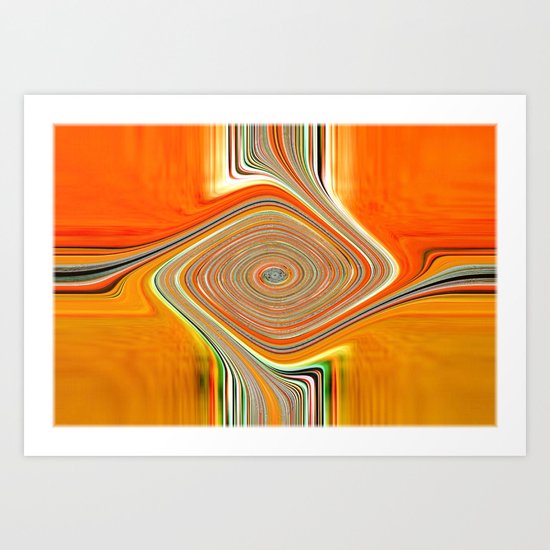 Abstract.Orange+Lemon. Art Print