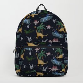 Dinosaur Tropical Dream by Night Backpack
