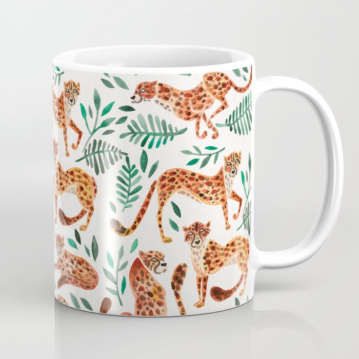 Cheetah Collection – Orange & Green Palette Coffee Mug