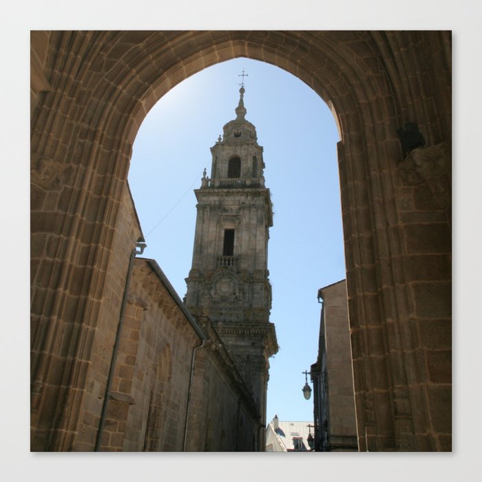 Spain Photography - Beautiful Cathedral In Lugo Canvas Print