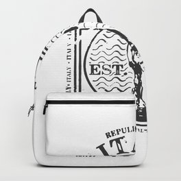 Italy Stamp Backpack