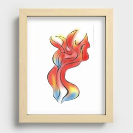 Dancing Flame Recessed Framed Print