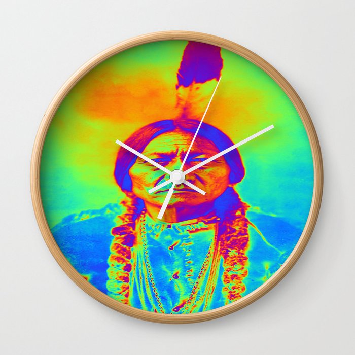 Native American Sitting Bull Wall Clock