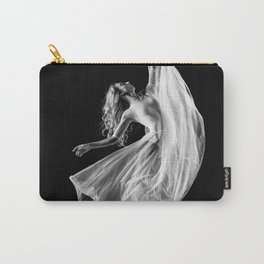 Dance; having the time of your life, female dancer black and white portrait photograph - photography - photographs Carry-All Pouch