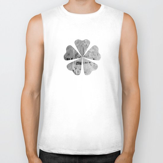 face texture white Biker Tank